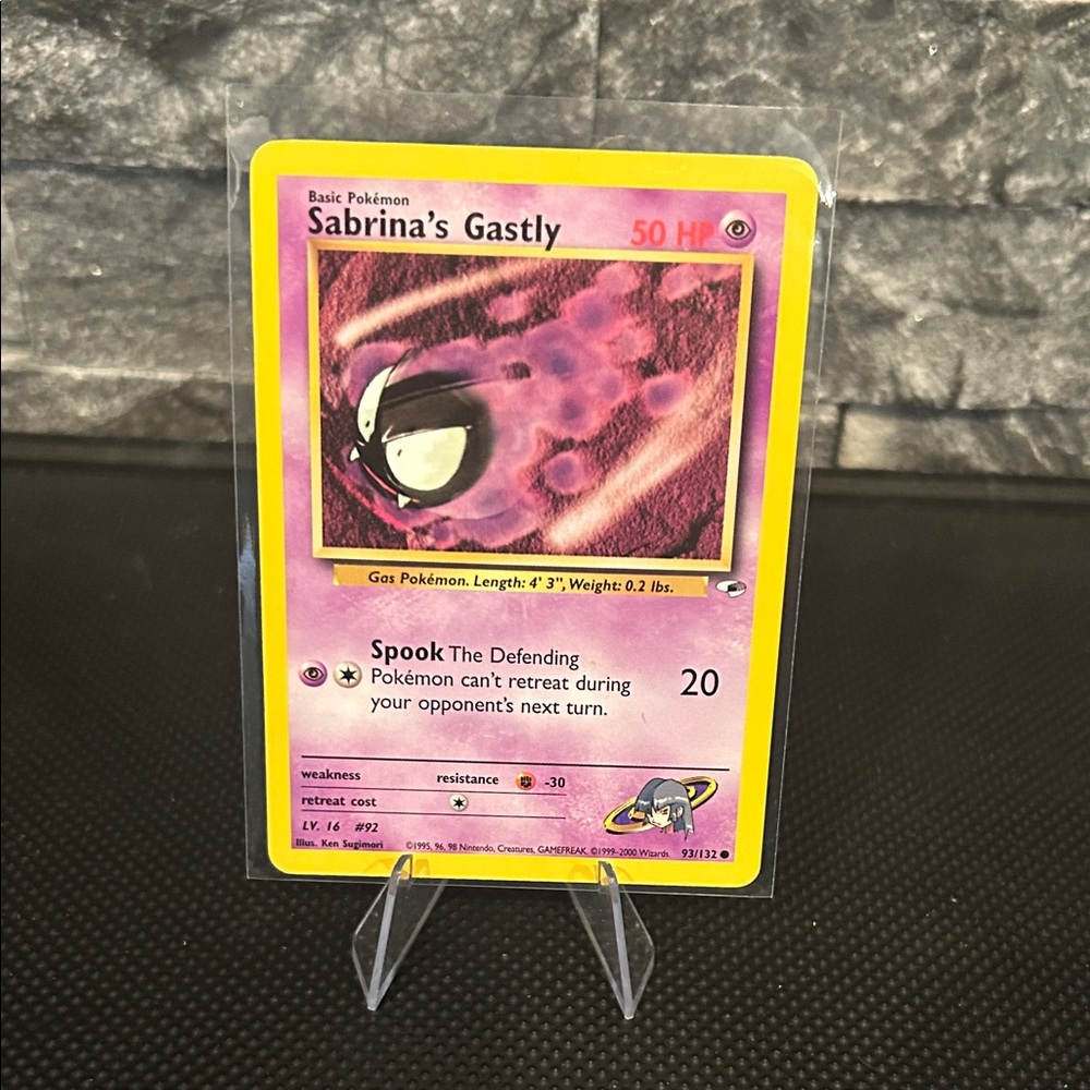 Pokemon Sabrina’s Gastly 93/132 Vintage from‎ Gym Heroes Unlimited (2000) M/NM
